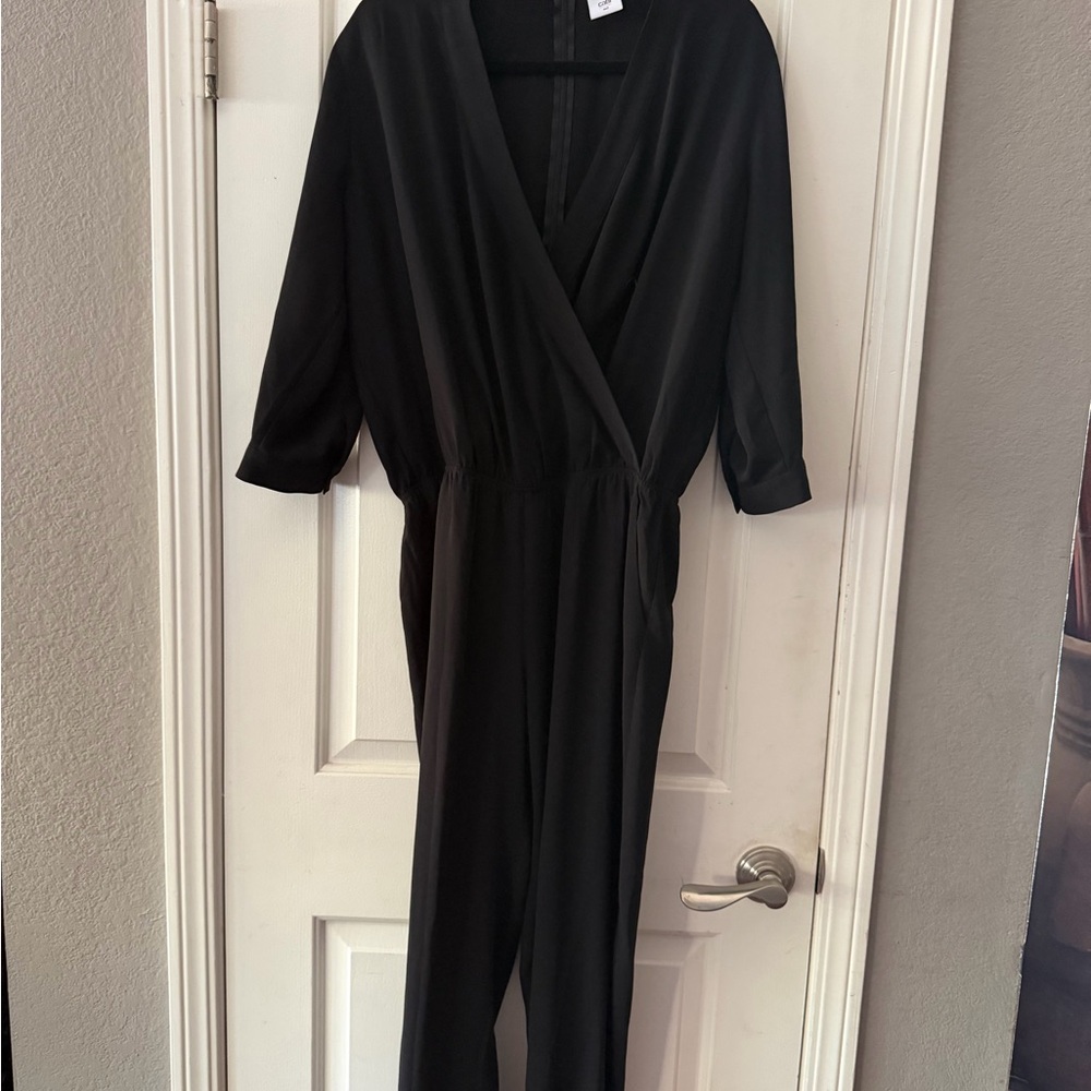 Black Women's Wrap Jumpsuit